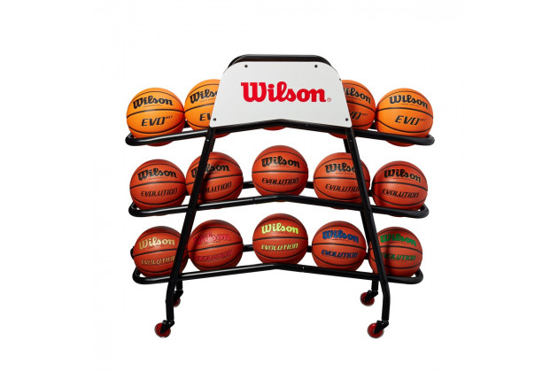 Wilson Deluxe Basketball Cart - Стійка на 15 м'ячів