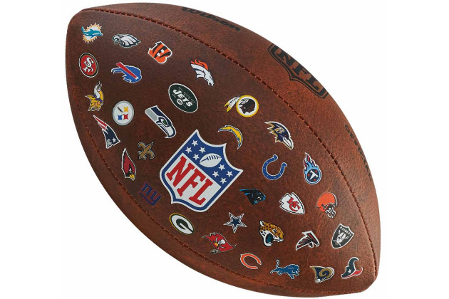 Wilson NFL Official Throwback 32 Team Logo Ball - М'яч для американського футболу
