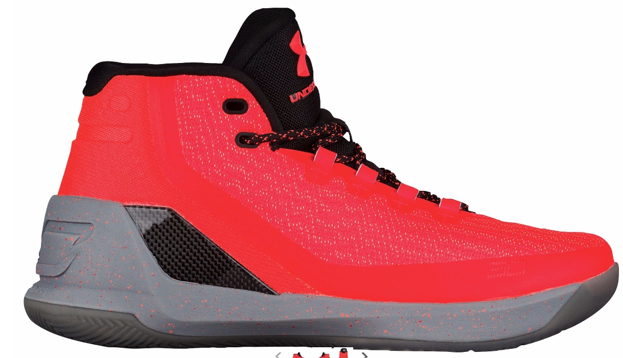 UNDER ARMOUR CURRY 3 Bolt Orange Graphite Black