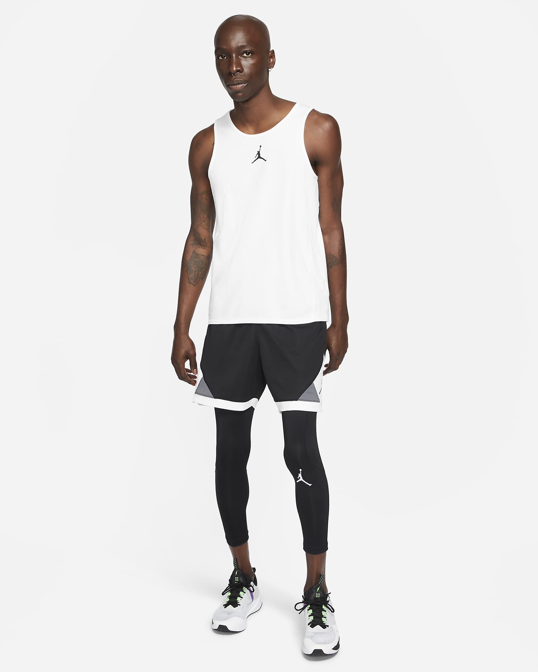 Nike Pro Men's Dri-FIT 3/4 Length Fitness Tights компресійні Штани